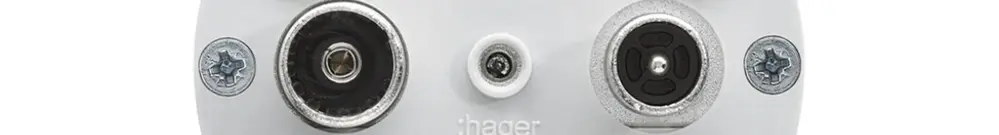 Intérieur pour prise antenne Hager R/TV montage E 4dB 2GHz 