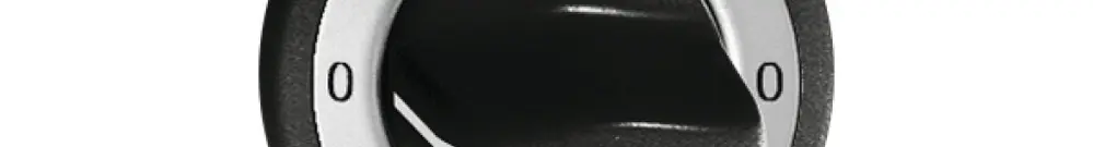 Frontset 0-Tag-0-Nacht schwarz, für Drehschalter FH 