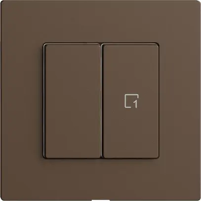Commande pour interrupteur 1c scène/2t Edue Wiser coffee 