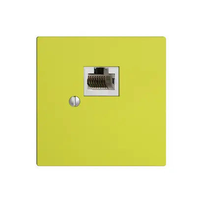 Scatola 1×RJ45/s 8P EDIZIOdue lemon R&M swissline 