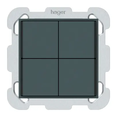 UP-Taster KNX KAL 4×Tasten 4×Betätigungspunkte LED anthrazit 
