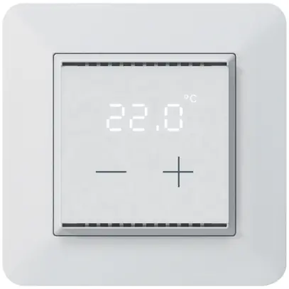 Thermostat d'ambiance KNX ENC KTR avec affichage LED blanc 