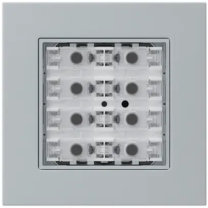 Poussoir KNX ENC KPR p.8×touches 8×points actionnables LED gris 