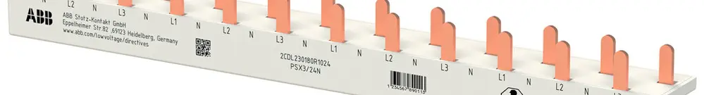 Barre de phase ABB FlexLine 3LN 10mm² 63A 214.1mm 