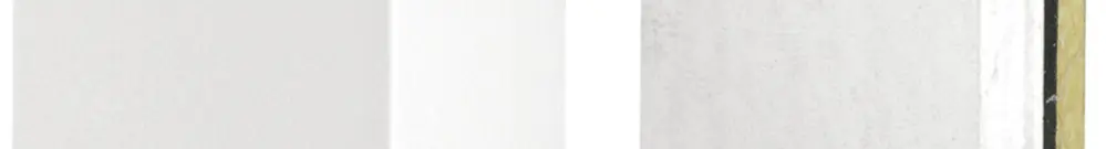 Embout de fermeture tehalit FWK 90 E60/E30 100×260mm, blanc traffic 