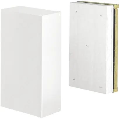 Piastra terminale tehalit FWK 90 E60/E30 100×260mm, bianco traffico 