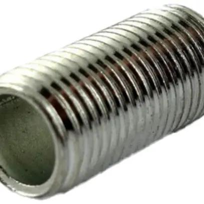 Tubo filettato Elektrogros acciaio zincato con filetto M10×1 L=15mm 