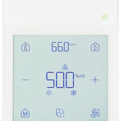 AP-Bediengerät KNX Siemens QMX6.P74 Touchscreen Temp/rF/CO2 weiss 