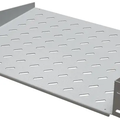 Support d'appareils 19" fixe, universel, 2UH, 350mm, 25 kg 