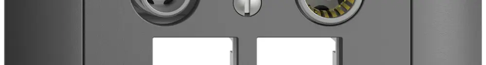 Presa multimedia ENC EDIZIOdue FMI EASYNET 11dB, p.2×RJ45 S-One, grigio scuro 