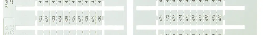 Etichetta di marcaggio 5×12mm senza marcare, 5 carte da 100 
