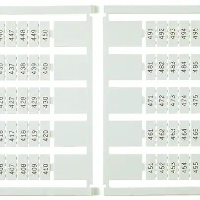 Etichetta di marcaggio 5×12mm senza marcare, 5 carte da 100 