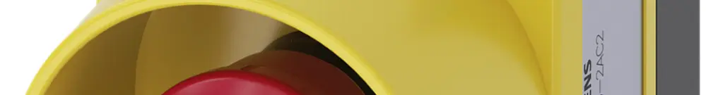Pilztaster Siemens SIRIUS ACT, 1Ö, Schutzkragen, Kunststoff rot/gelb 