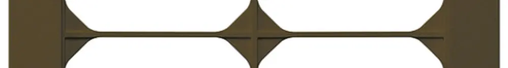 Telaio di copertura INC kallysto.pro 4×2 marrone 154×274mm 