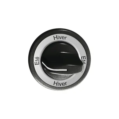 Kit front.Eté-Hiver-Eté-Hiver pour interrupteur rotatif noir 
