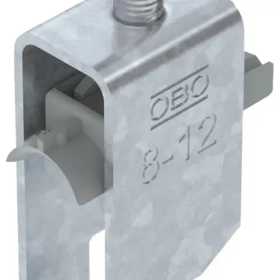 Brida rapida BET 2056 piede a U mater.sintetica 8…12mm 2×cavo acciaio Zn-cal-im 