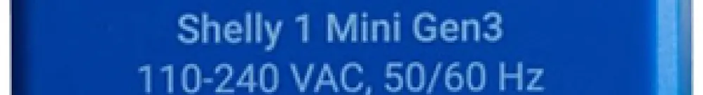EB-RF-Schaltaktor Shelly 1 Mini Gen3 Bt/Wi-Fi 1-Kan 110…240V 