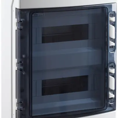 AP-Gehäuse Elcase 446×310×148mm, 2×12 Module, IP65, IK08, 650°C, ABS/PC grau 