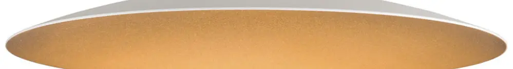 Paralume SLV LALU ELYPSE acciaio Ø330×35mm bianco oro a tinta unita 