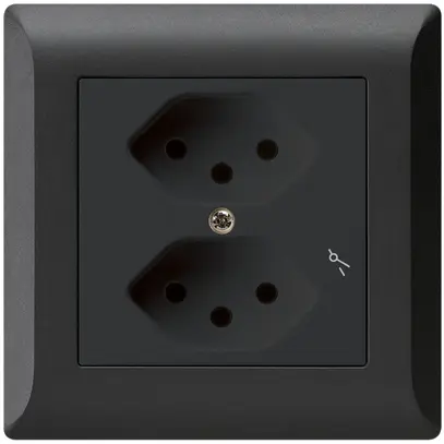 Prise ENC kallysto.line 2×T13 noir 