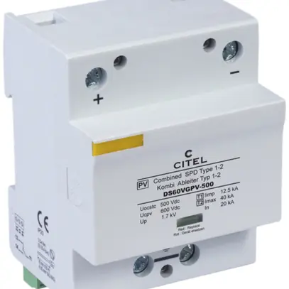 Protezione sovratensione PV Flury DS50 VGPV, 500V DC, t1+2 