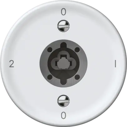 Interruttore a chiave origin commutatore 2/1L 16A 250V 0-1-0-2 60×60mm bianco 