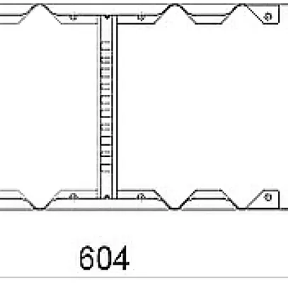 Connettore multifunzionale BET 60×600mm p.passerella cavi zinc.a caldo a im. 