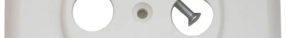Placca di copertura WISI 2-pezzi bianco 