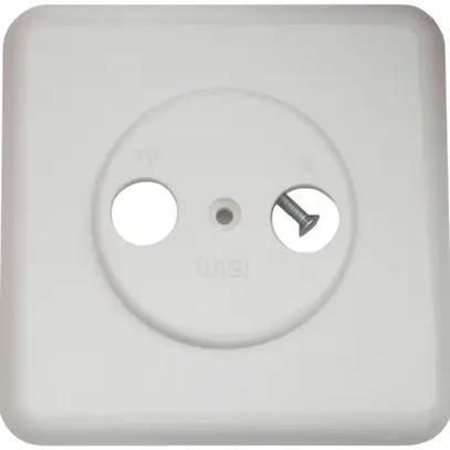 Placca di copertura WISI 2-pezzi bianco 