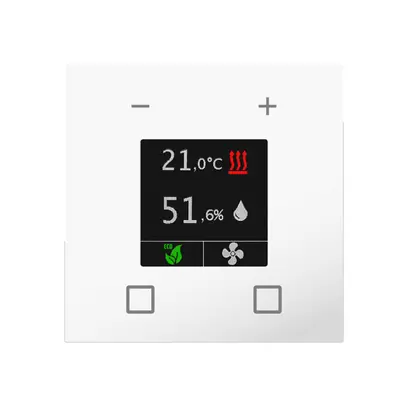 UP-Raumtemperaturregler-Nebenstelle KNX MDT CN-RTN60S.01 Display weiss matt 