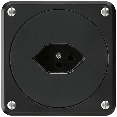 Prise ENC robusto type 13 noir sans clapet 