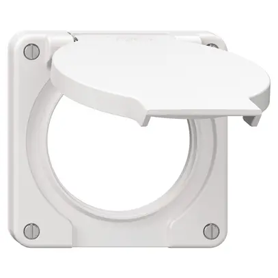Coperchio con coperchio ribaltabile NEVO Ø60mm IP21 bi (guarn.bi) 
