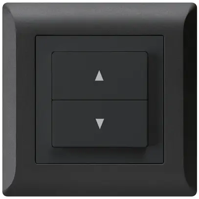 Interruttore per tapparelle INC kallysto.line nero con 2 tasti di comando 