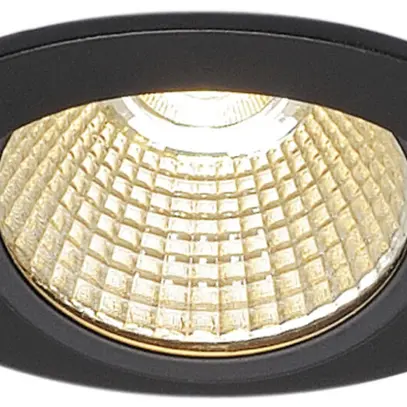 Downlight LED INS SLV NEW TRIA 68, 12W 775lm 3000K 38° tonda nero opaco 