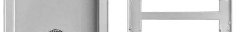 Scatola AP Urmet Alpha, 4×modulo, 125×396mm, con supporto per modulo telaio 