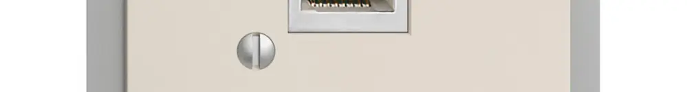 Scatola INS 1×RJ45/s 8P EDIZIOdue crema, R&M swissline 