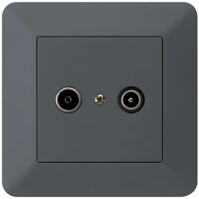 Prise de passage ENC kallysto.trend R/TV 23dB anthracite 