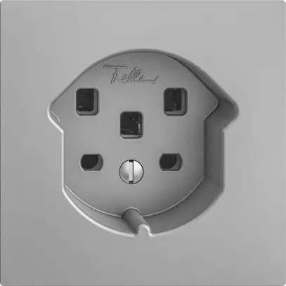 Prise EDIZIOdue T25 16A silver, avec bornes enf. 