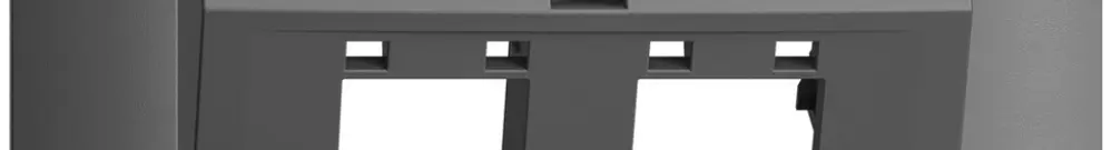Kit montaggio INC Edue FKE, c.cappa uscita obliqua, per 2×RJ45, grigio scuro 