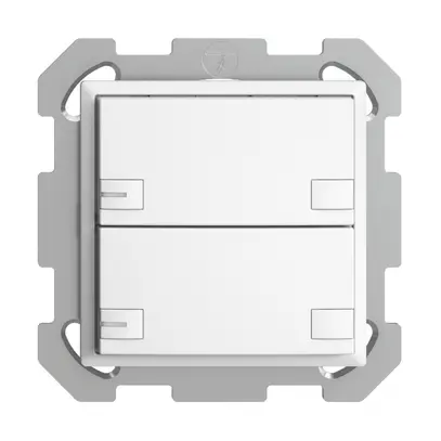 Poussoir KNX RGB ENC EDUE, 250mW, a.LED RGB, 2×poussoir, comm.2×touches, bc 