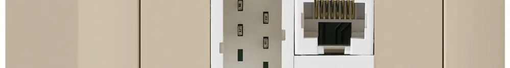 Scatola AP kallysto 1×RJ45u+1×TT83 beige 