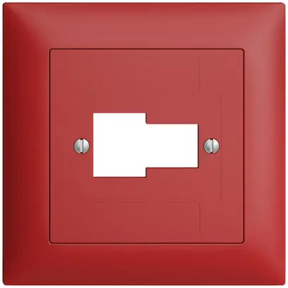 Frontset EDIZIOdue berry 88×88mm 1×TT 1×RJ45 