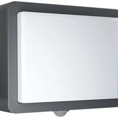 Applique LED ESYLUX ALVA avec senseur 621lm IP65, anthracite 