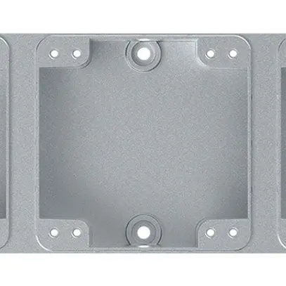 Intestazione AP Hager robusto 1×3 orizzontale 276×86mm alluminio 