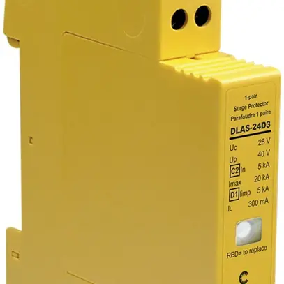Protezione sovratensioni AMD Flury DLAS 20kA 24VDC, 1×2 fili 0.4…1.5mm² 