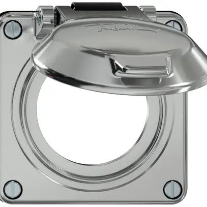 Partie supérieure ELEMENT SNAPFIX® a.clapet prises IP20 axe&ress.isol.Ø53mm alu 