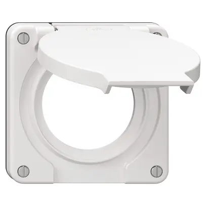 Coperchio con coperchio ribaltabile NEVO Ø53mm IP21 bi (guarn.ne) 