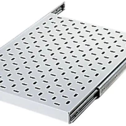Étagère avec rail téléscopique perforé 800mm 