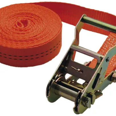Courroie de cerclage Plica avec cliquet 6m 35mm polyestère, orange 