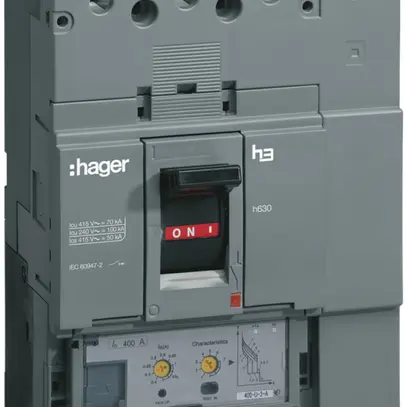 Disgiuntore generale Hager h630 50kA 4L 630A LSI 